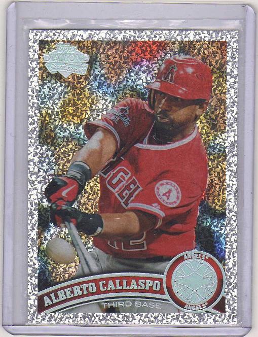 2011 Topps Diamond Anniversary Series 2 Alberto Callaspo  Card #454 - Los Angeles Angels